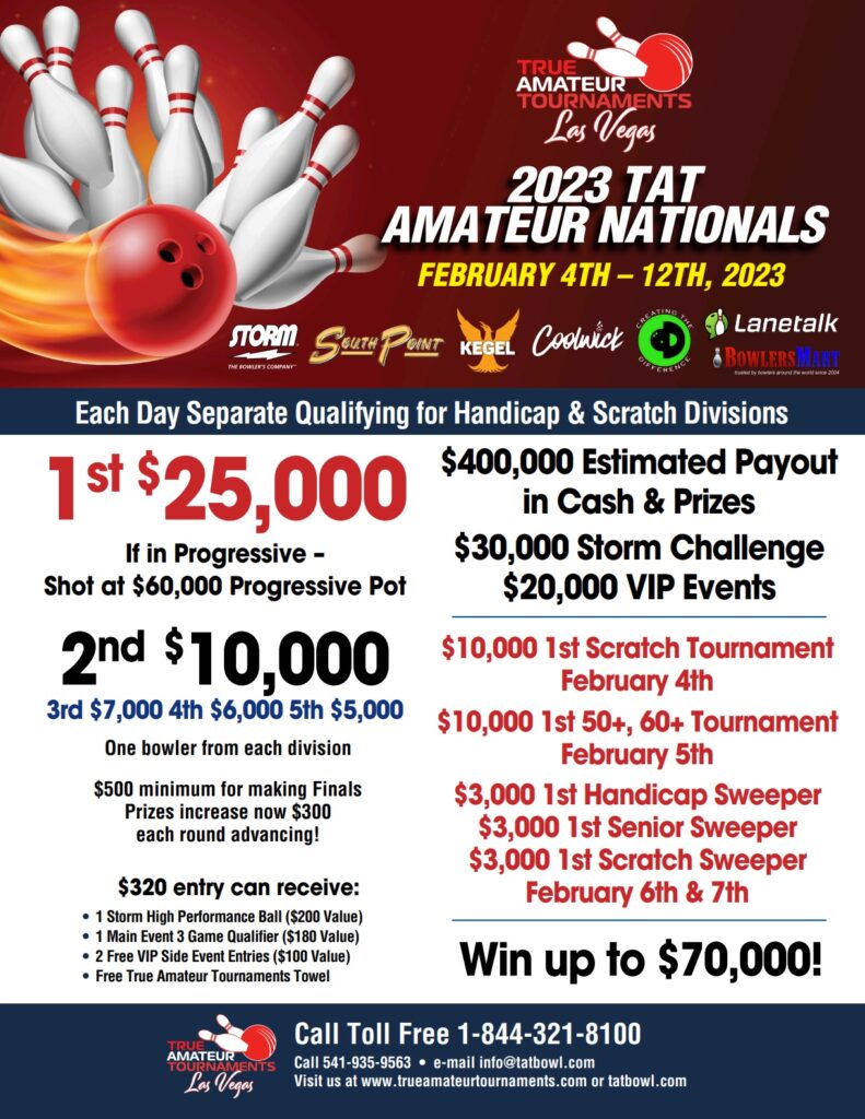 2023 True Amateur Tournament Amateur Nationals Bowling Tournament