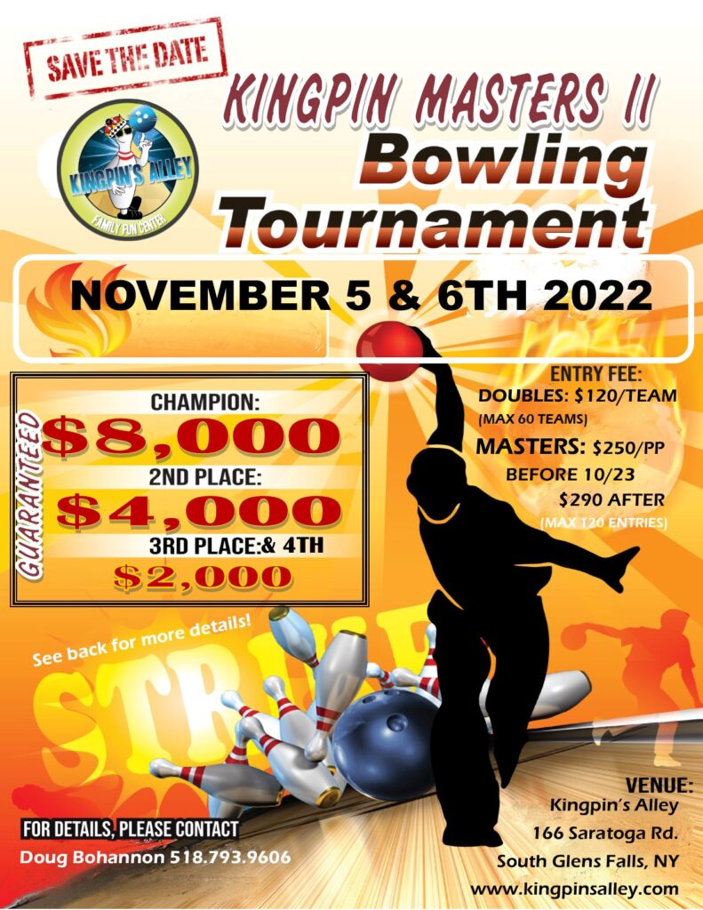 Kingpin Masters Two Bowling Tournament Southern TNBA & USBC Bowling