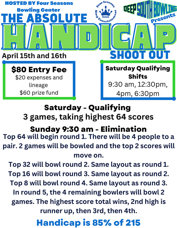 Deep South Bowling The Absolute Shoot Out Bowling Tournament