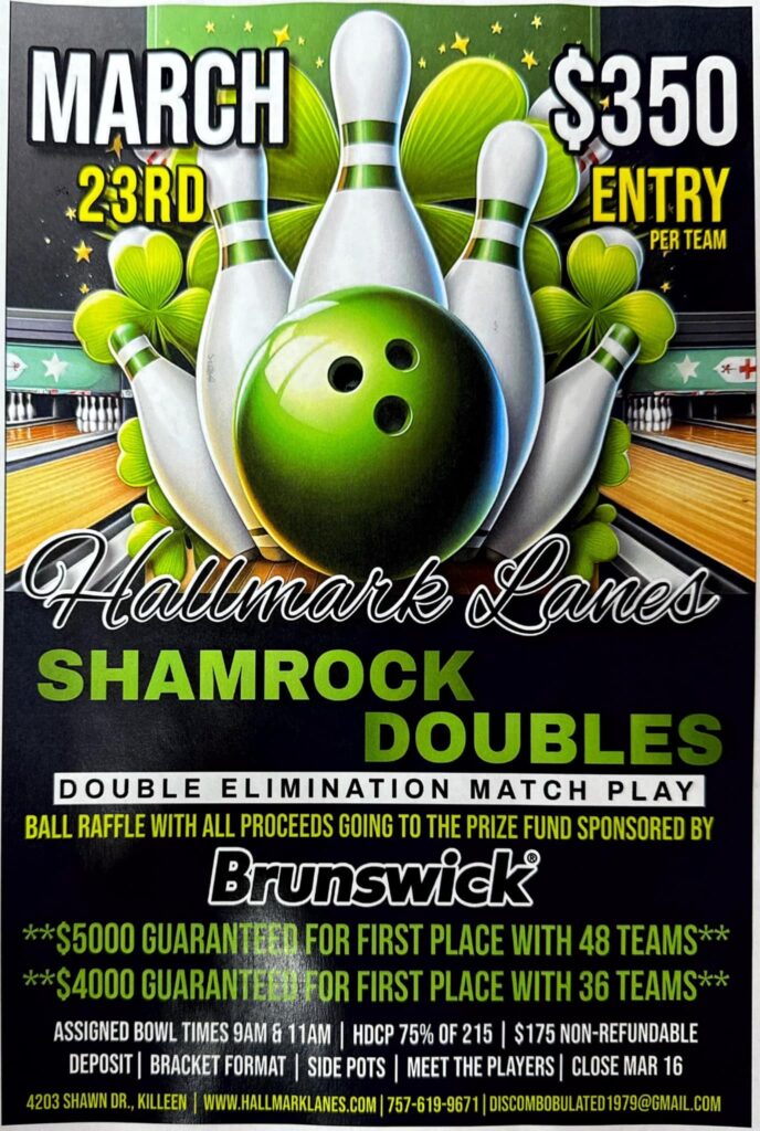 Hallmark Lanes Shamrock Doubles Bowling Tournament