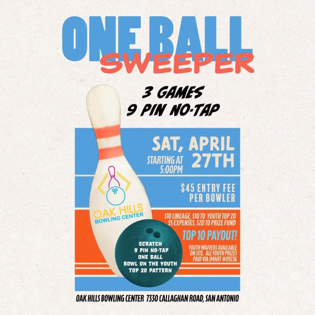 One Ball Sweeper No Tap Bowling Tournament