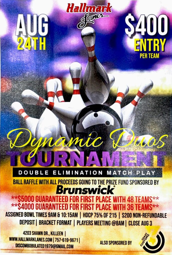 Hallmark Lanes Dynamic Duos Bowling Tournament