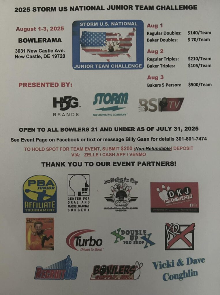 2025 Storm US National Junior Team Challenge Bowling Tournament
