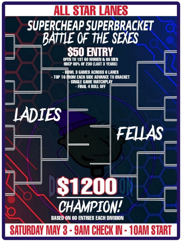 SuperCheap SuperBracket Battle of the Sexes Bowling Tournament