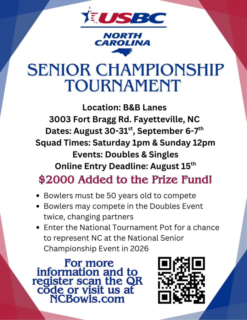 North Carolina USBC Bowling Tournament Senior Open Championships