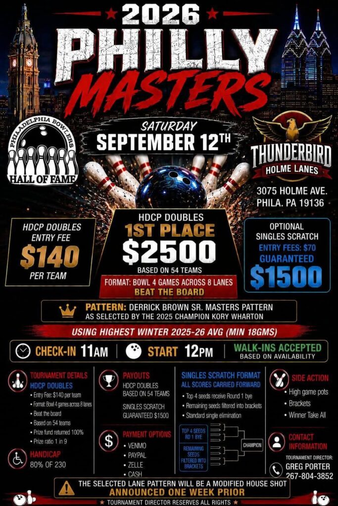 2026 Philly Masters Bowling Tournament