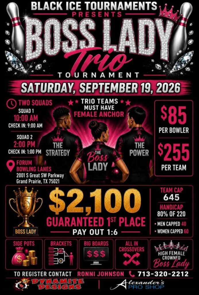 Black Ice Tournaments Boss Lady Trio Bowling Tournament